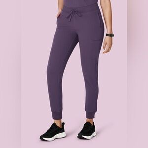 Purple jogger scrub pant- large